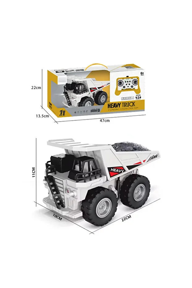 1/24 Uzaktan Kumandalı Damperli İnşaat Kamyonu 11 Kanal RC İş Makinesi