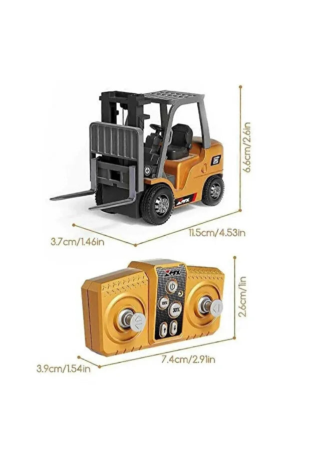 RC Mini Uzaktan Kumandalı Forklift – Gerçekçi İnşaat Makinesi