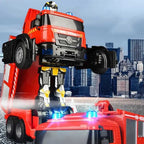 2'si 1 Arada Uzaktan Kumandalı İtfaiye Aracı Robot Oyuncak