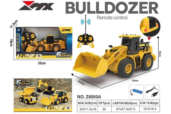 RC Uzaktan Kumandalı Bulldozer – Gerçekçi İnşaat Makinesi