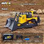 HUINA 1554 1/16 11CH RC Paletli Buldozer | Profesyonel Uzaktan Kumandalı İş Makinesi