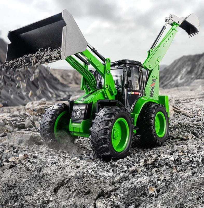 HUINA 1579 RC Wheel Loader | 1/14 9CH 2.4GHz Sesli Işıklı Uzaktan Kumandalı Kepçe İş Makinesi