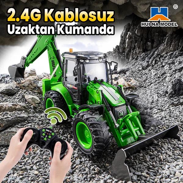 HUINA 1579 RC Wheel Loader | 1/14 9CH 2.4GHz Sesli Işıklı Uzaktan Kumandalı Kepçe İş Makinesi