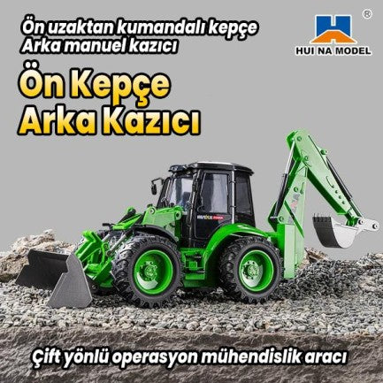 HUINA 1579 RC Wheel Loader | 1/14 9CH 2.4GHz Sesli Işıklı Uzaktan Kumandalı Kepçe İş Makinesi