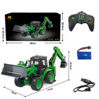 HUINA 1579 RC Wheel Loader | 1/14 9CH 2.4GHz Sesli Işıklı Uzaktan Kumandalı Kepçe İş Makinesi