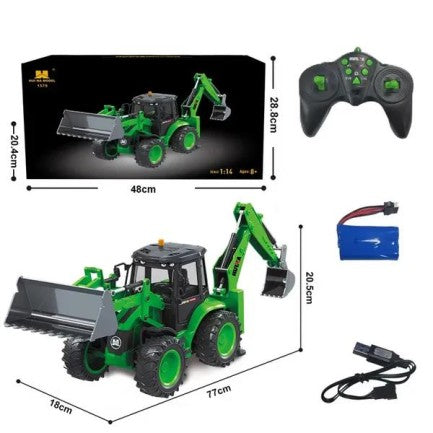 HUINA 1579 RC Wheel Loader | 1/14 9CH 2.4GHz Sesli Işıklı Uzaktan Kumandalı Kepçe İş Makinesi