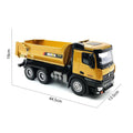 HUINA 1582 1/14 full metal RC profesyonel damperli kamyon iş makinesi