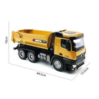 HUINA 1582 1/14 full metal RC profesyonel damperli kamyon iş makinesi