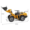 HUINA 1583 1/14 full metal profesyonel RC wheel loader iş makinesi