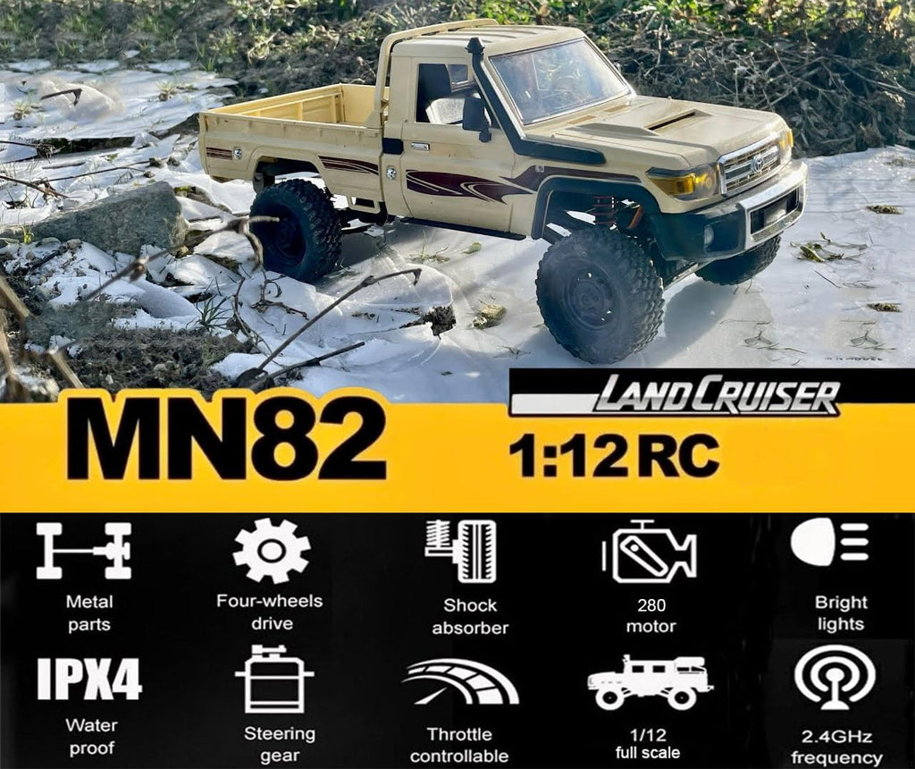 MN Model MN82 Toyota Land Cruiser LC79 detaylı görünüm lisanslı RC crawler
