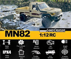 MN Model MN82 Toyota Land Cruiser LC79 detaylı görünüm lisanslı RC crawler
