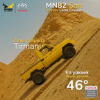 MN82 RC crawler dahili LED ışık detay Toyota Land Cruiser LC79 model araba
