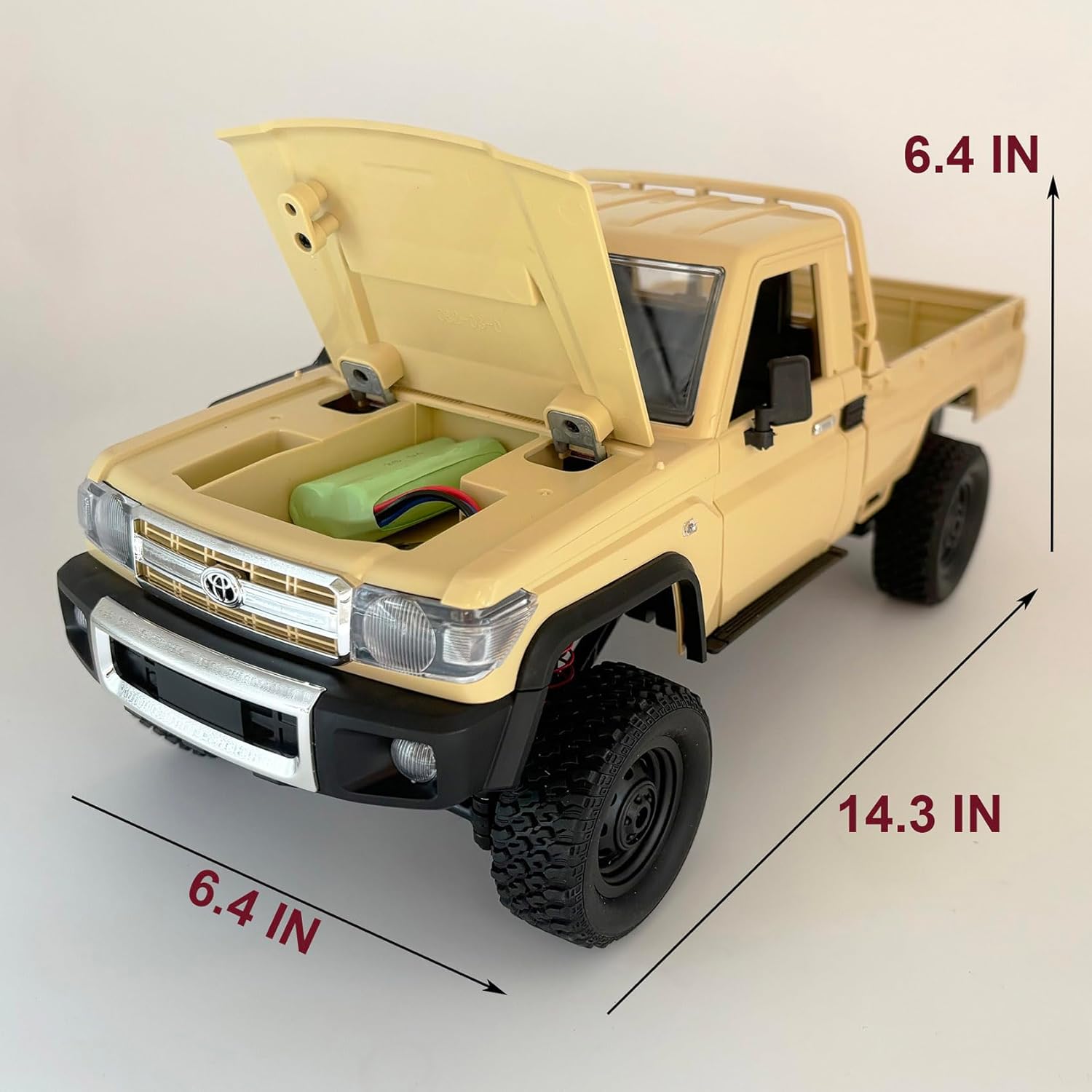 MN Model MN82 offroad lastik detay 4WD RC crawler arazi aracı
