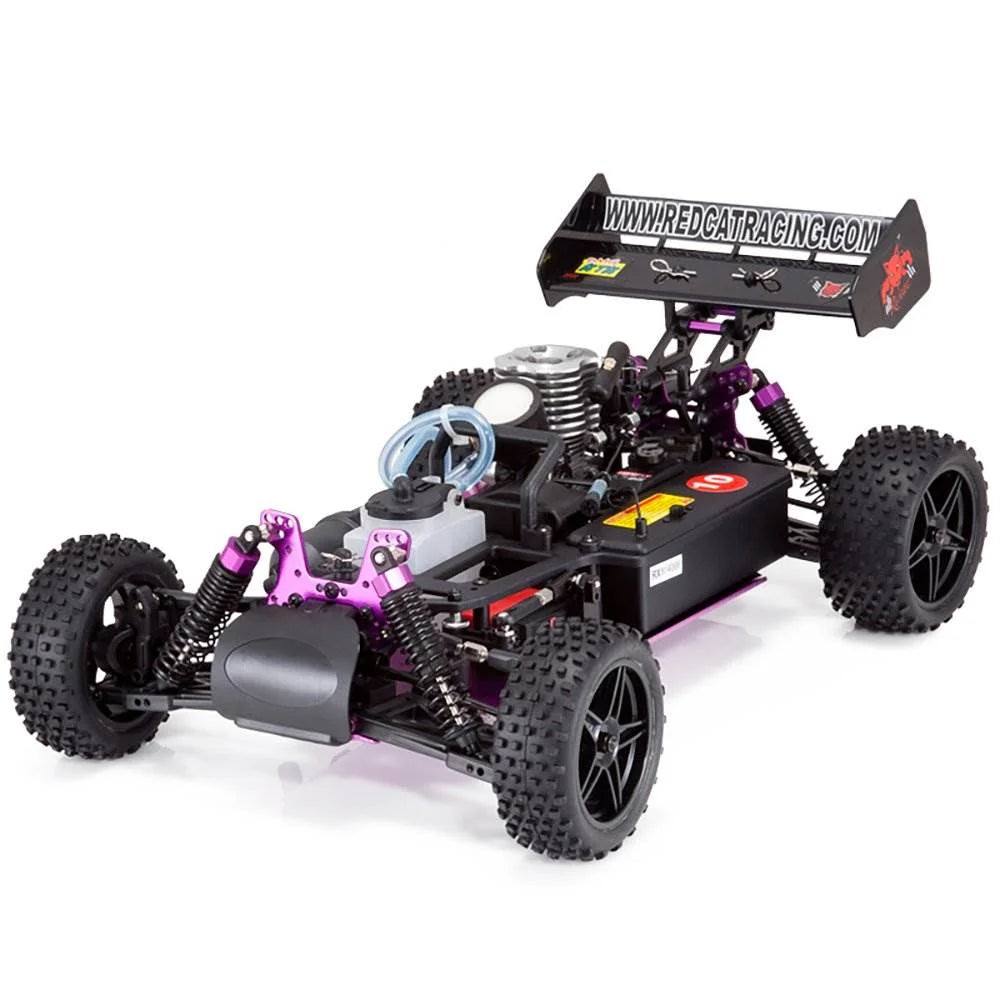 Redcat Shockwave 1/10 nitro RC buggy ön görünüm yüksek hızlı yakıtlı RC araba

