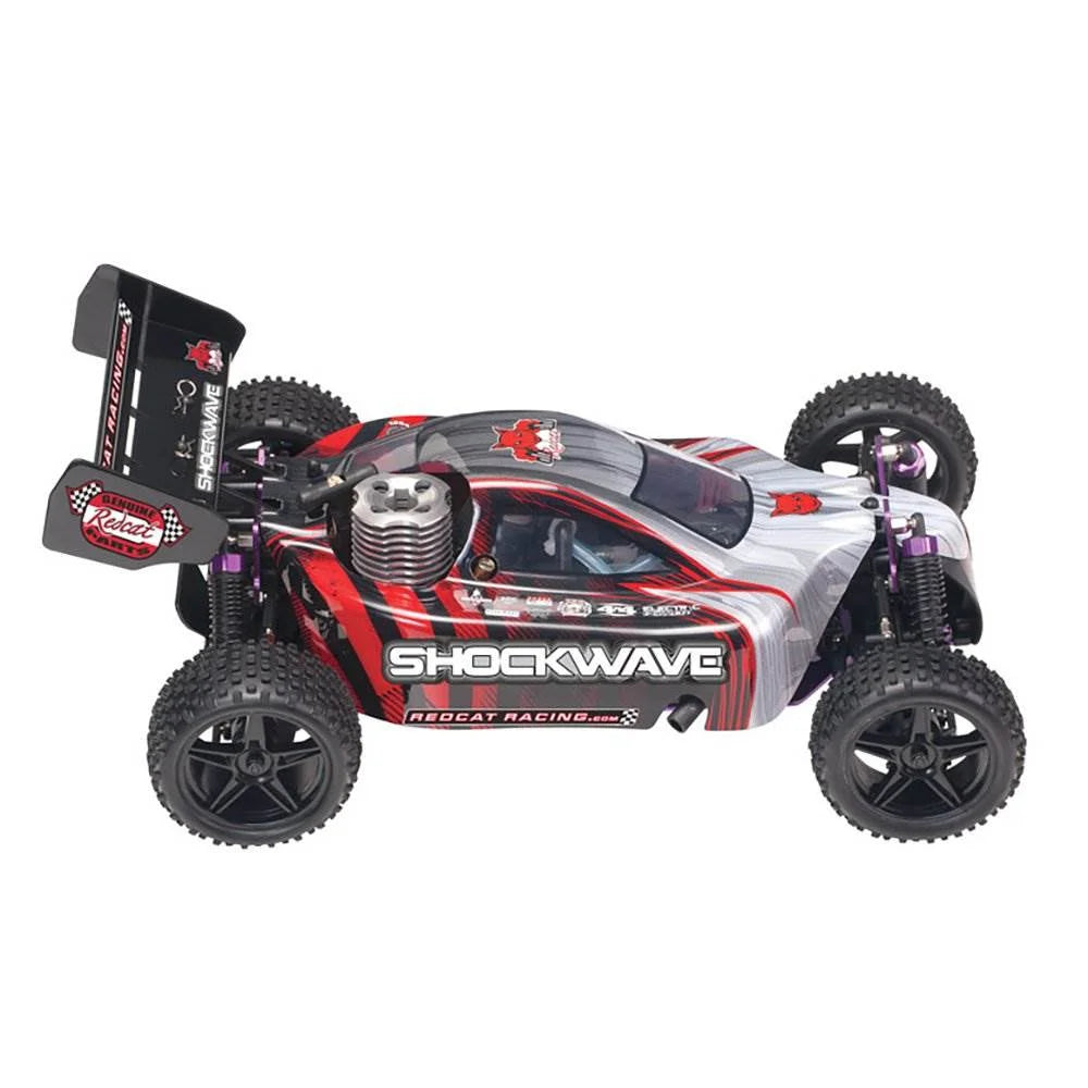 Redcat Shockwave RTR nitro RC buggy kutu içeriği uzaktan kumandalı model araba seti
