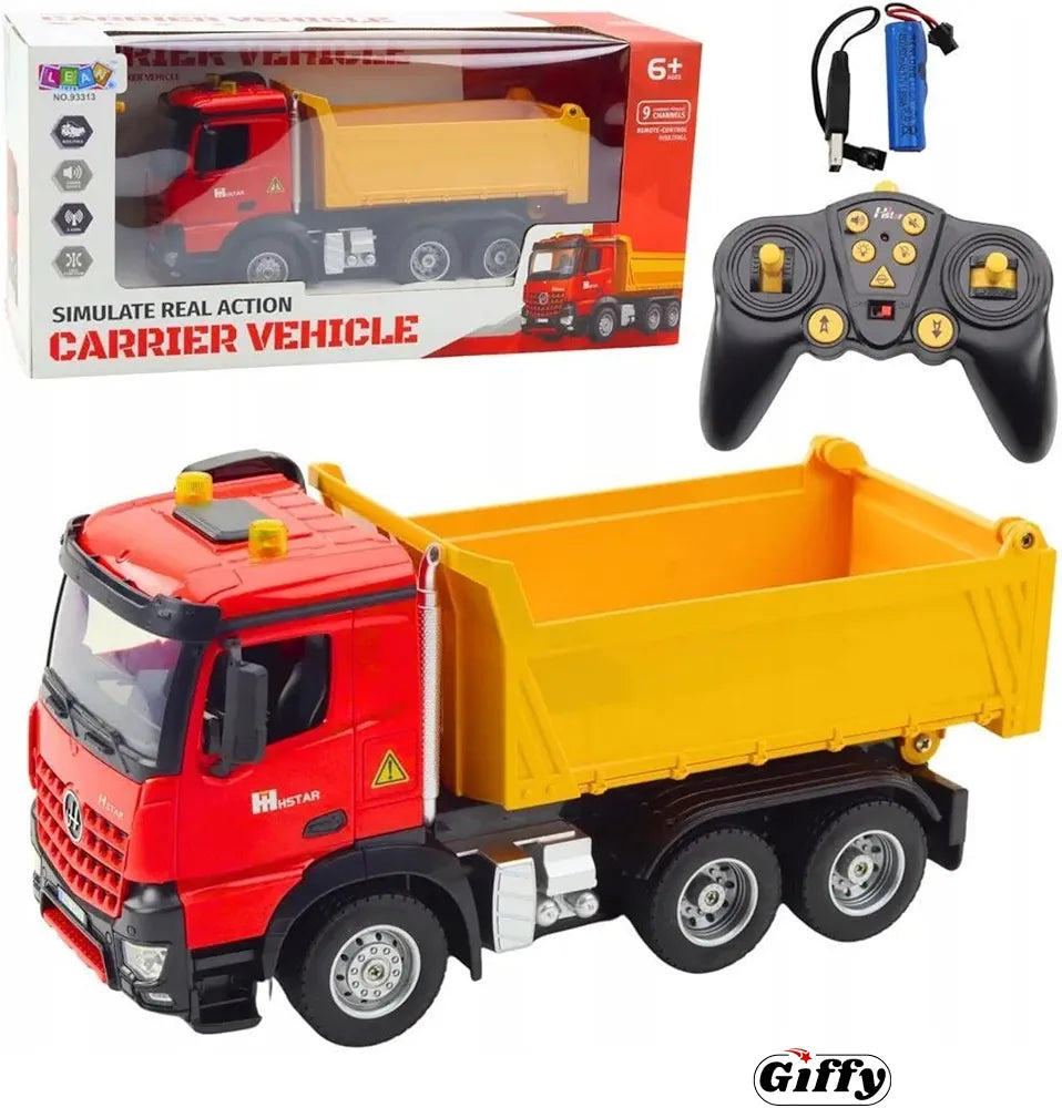 RC Damperli Kamyon | Full Fonksiyon 5 Mod Şarjlı Ses Efektli Işıklı Uzaktan Kumandalı