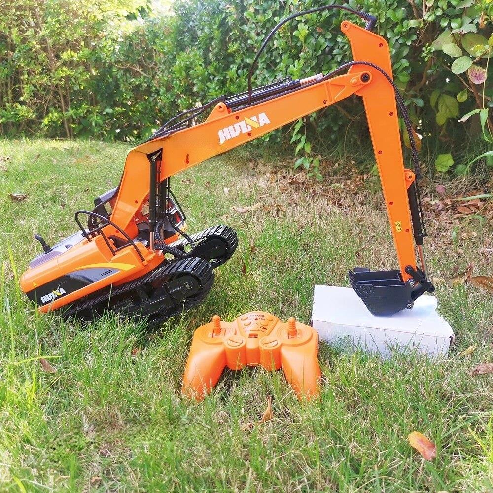 HUINA 1551 1/14 Metal Kovalı Uzun Kol RC Ekskavatör Paletli Kepçe Kazıcı 15CH